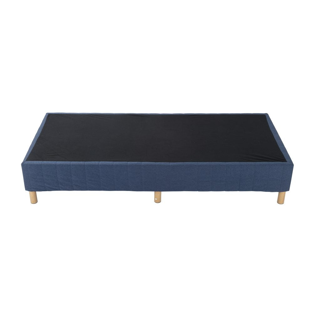 Metal Bed Frame Mattress Foundation Blue &#8211; King
