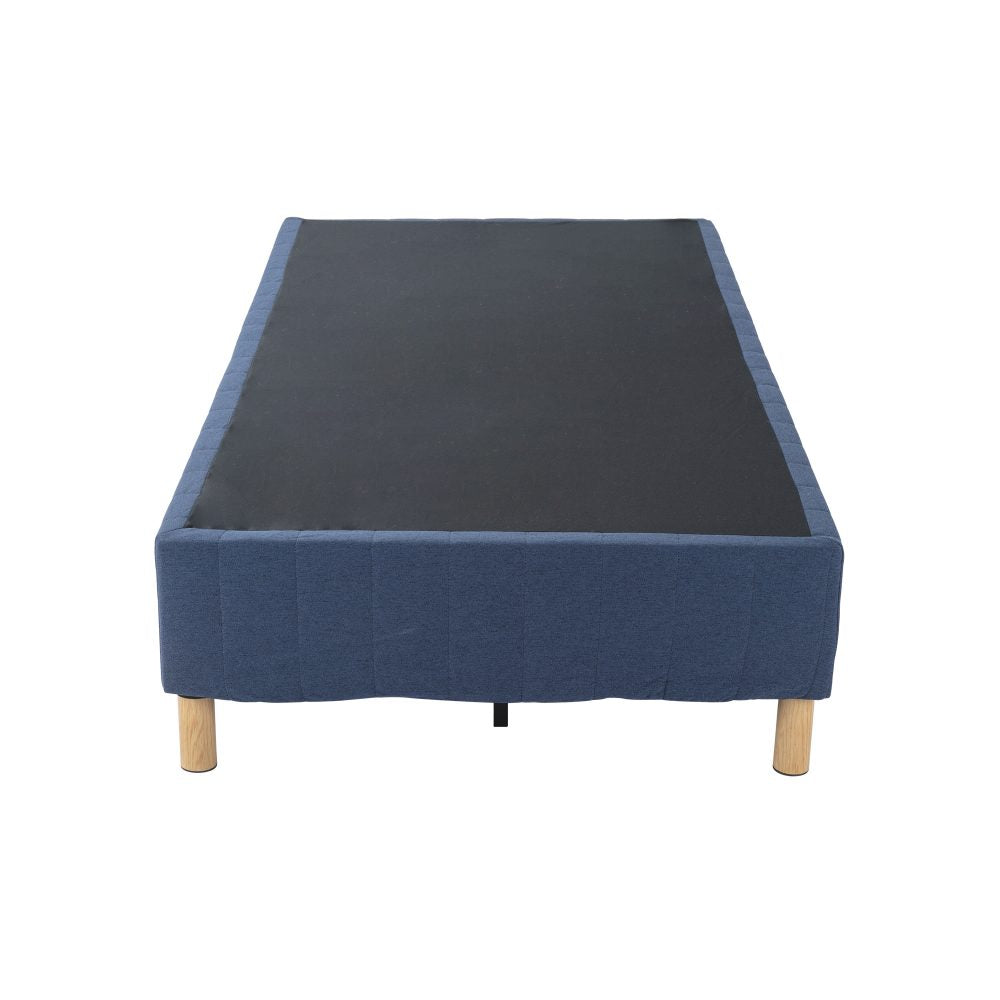 Metal Bed Frame Mattress Foundation Blue &#8211; Single
