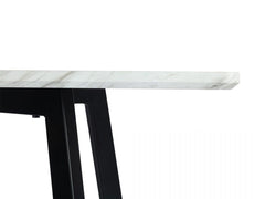 Rectangular Marble-Effect Table