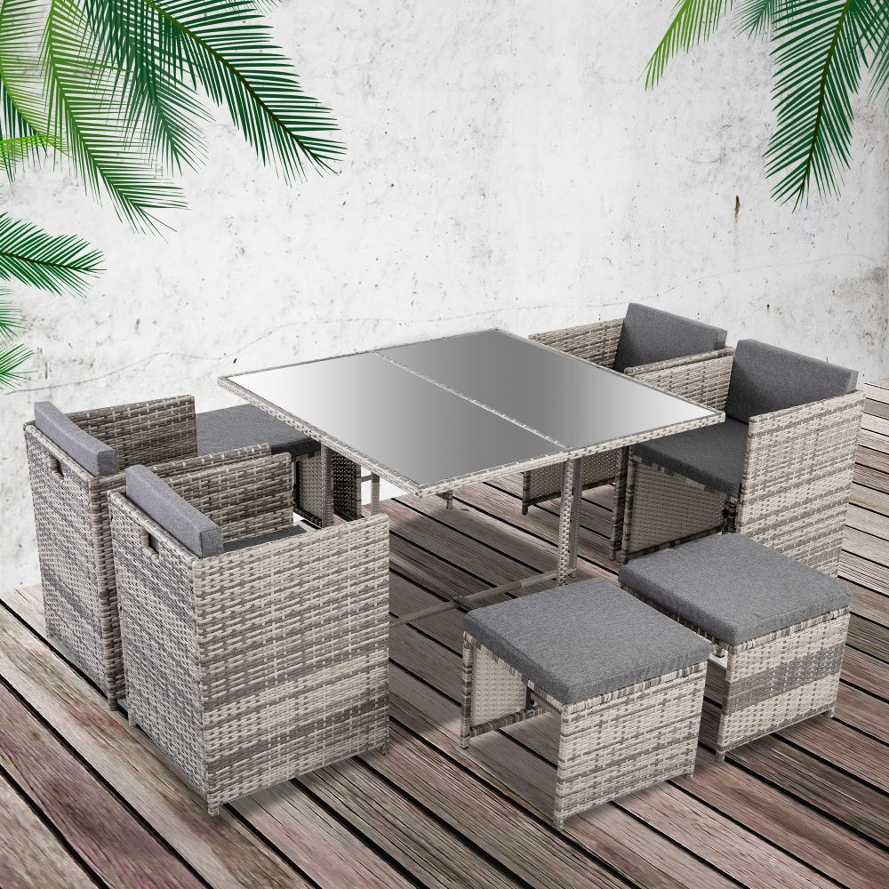 Horrocks 8 Seater Outdoor Dining Set –Grey