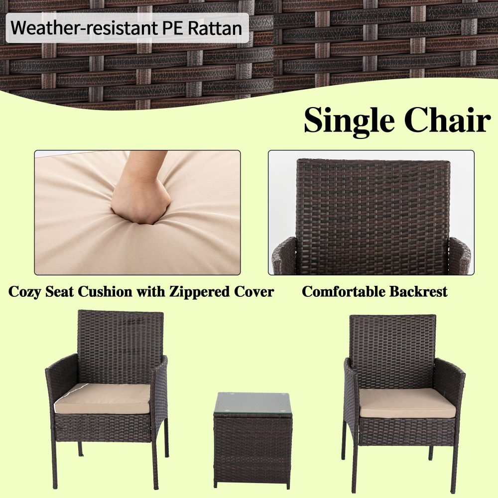 Dreamo Delightful 3 Piece Bistro Set