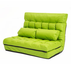 La Bella Double Seat Couch Bed Green Sofa Gemini Leather.