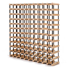 La Bella 120 Bottle Timber Wine Rack Storage Cellar Organiser