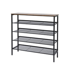 YES4HOMES 5-Tier Large Shoe Rack Shelf Stand Flat & Slant Adjustable Storage Organizer 100 cm