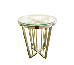 Salina Coffee Table - ClearTop - 45cm Gold