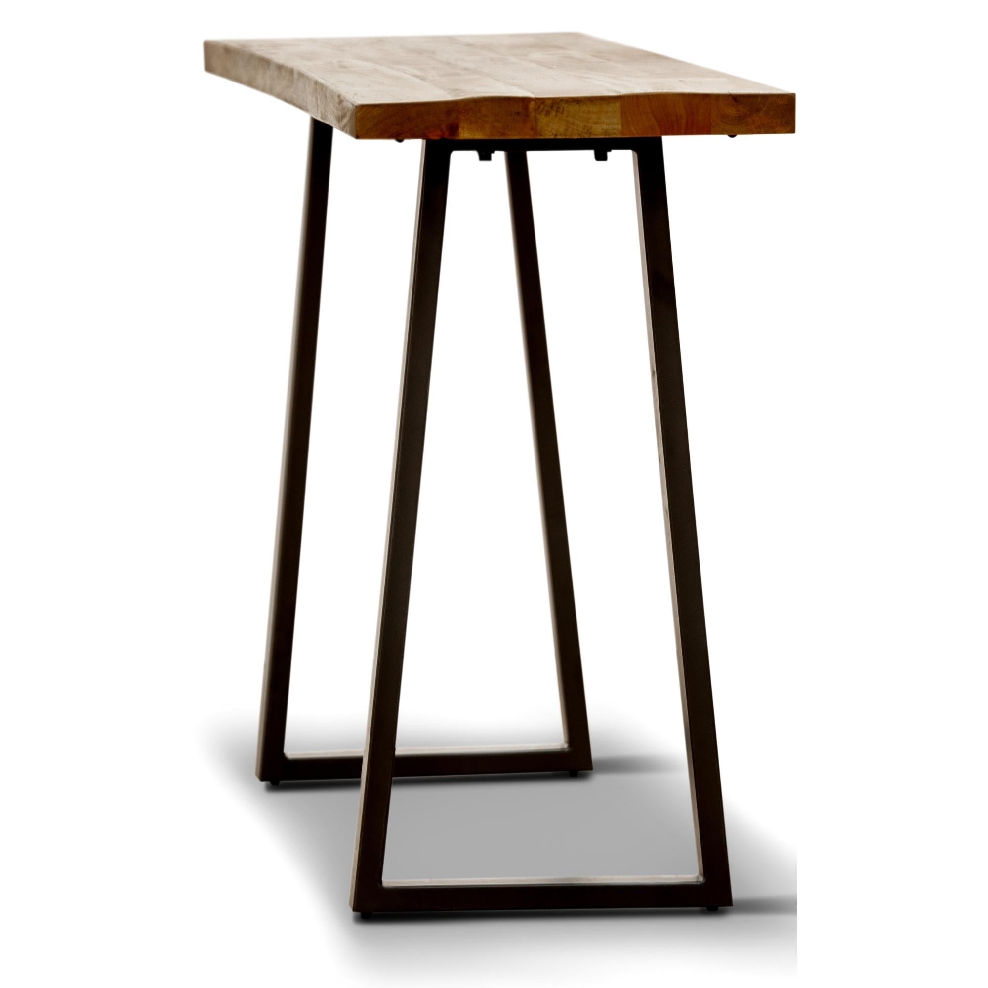 Begonia Console Table 140cm Live Edge Solid Mango Wood Unique Furniture -Natural