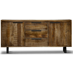 Begonia Buffet Sideboard Table 170cm 2 Door 3 Drawer Mango Wood Unique Furniture
