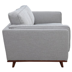 Petalsoft 2 Seater Sofa Fabric Uplholstered Lounge Couch - Grey.