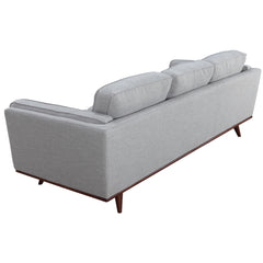 Petalsoft 3 Seater Sofa Fabric Uplholstered Lounge Couch - Grey.