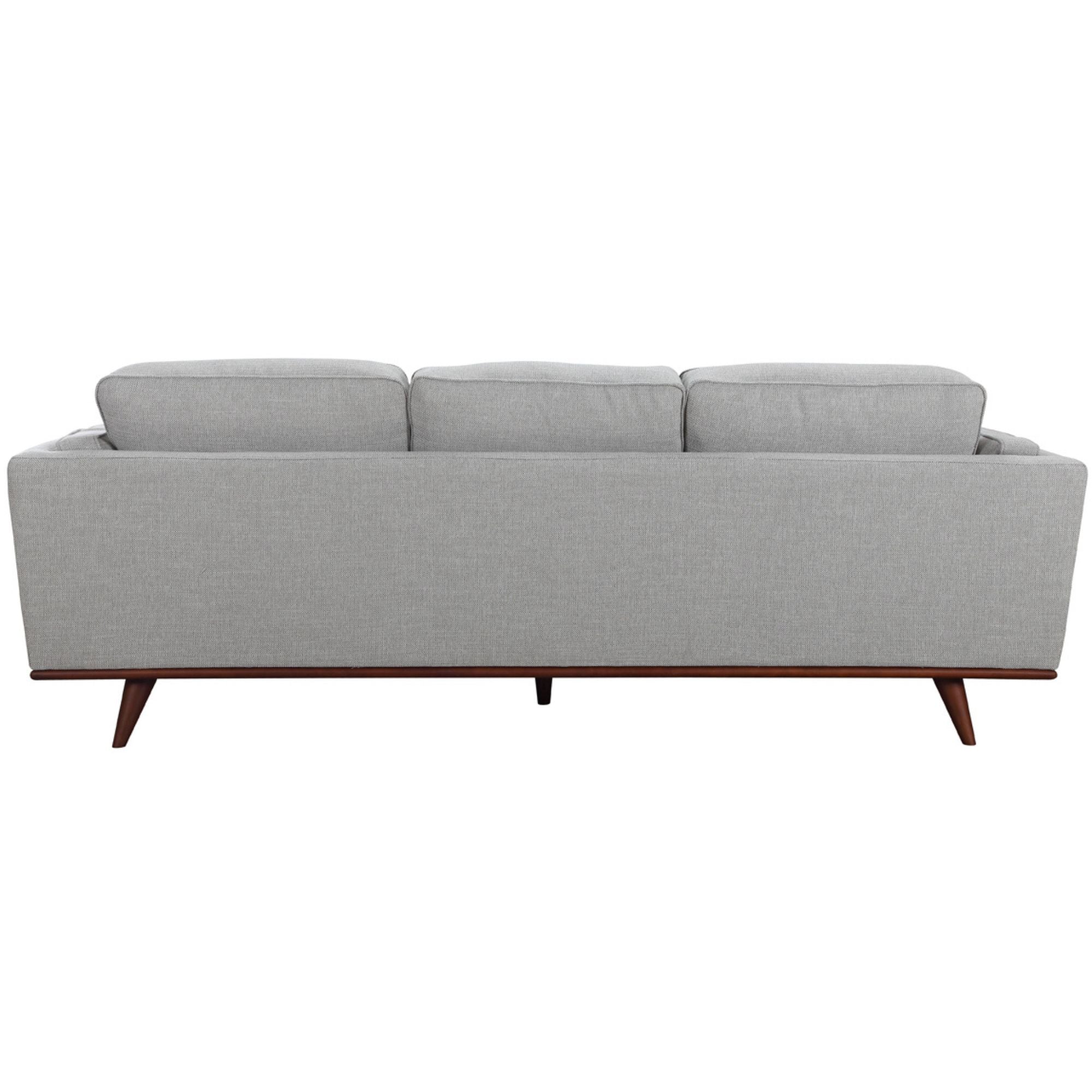 Petalsoft 3 Seater Sofa Fabric Uplholstered Lounge Couch - Grey.