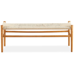 Anemone  Wishbone 120cm Dining Bench Beech Timber Replica Hans Wenger Natural