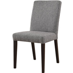 Catmint Dining Chair Set of 8 Fabric Upholstered Solid Acacia Wood - Granite