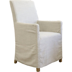 Ixora  Dining Chair Set of 10 Fabric Slipcover French Provincial Carver Timber