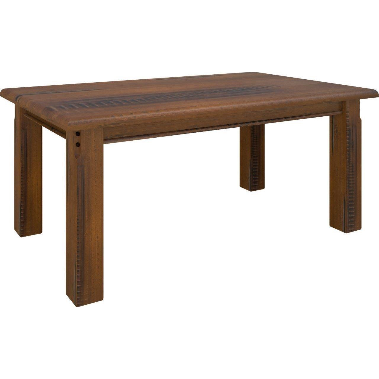Umber Dining Table 180cm Solid Pine Wood Home Dinner Furniture - Dark Brown