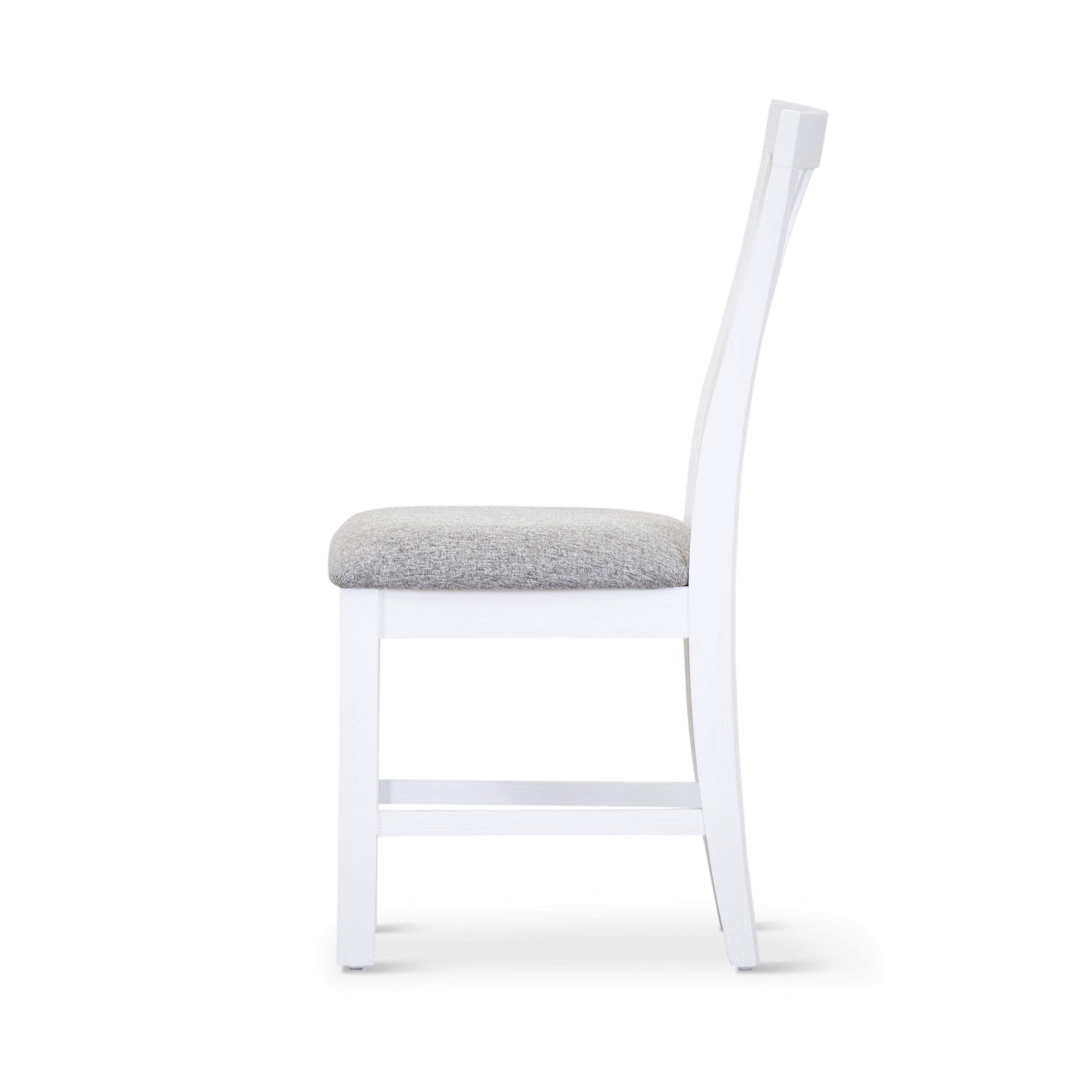 Laelia Dining Chair Set of 8 Solid Acacia Timber Wood Coastal Furniture - White