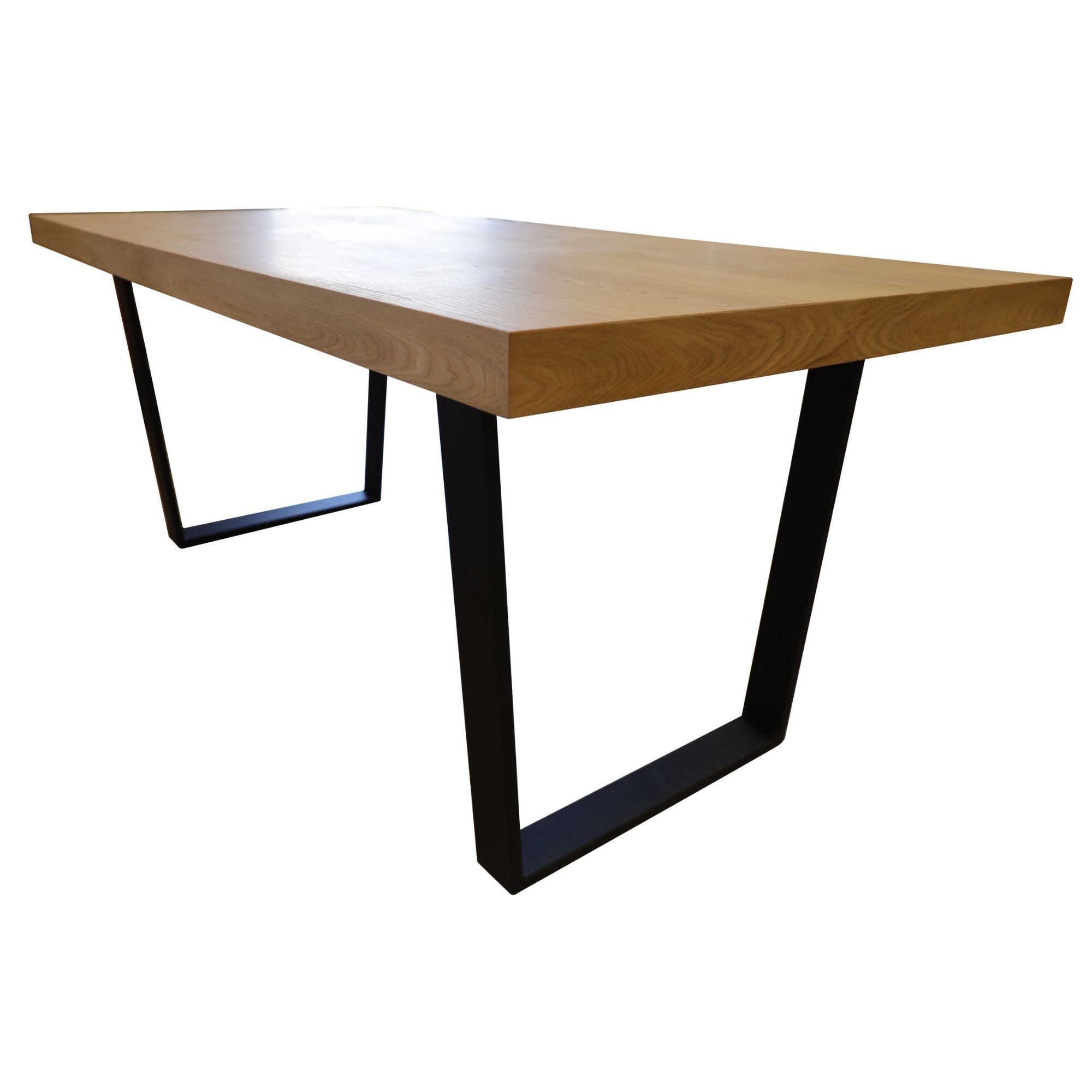 Petunia  7pc 180cm Dining Table Set 6 Wishbone Chair Elm Timber Wood Metal Leg
