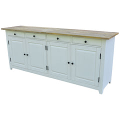 Lavasa Buffet Table 208cm 4 Doors Drawers Solid Mango Wood Farmhouse Furniture