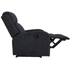 Maxcomfy Fabric Manual Recliner Lounge Arm Chair - Dark Grey