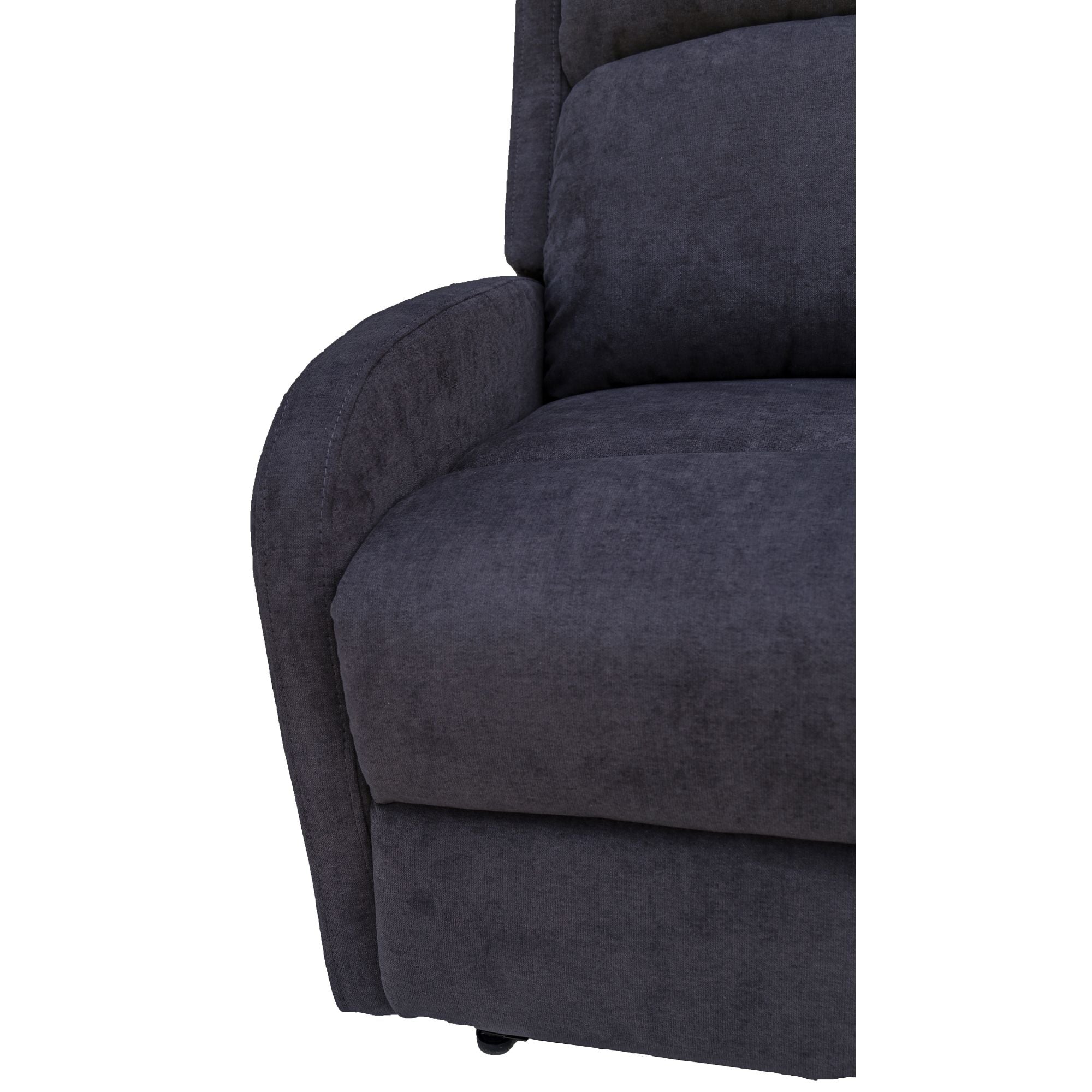 Maxcomfy Fabric Manual Recliner Lounge Arm Chair - Dark Grey