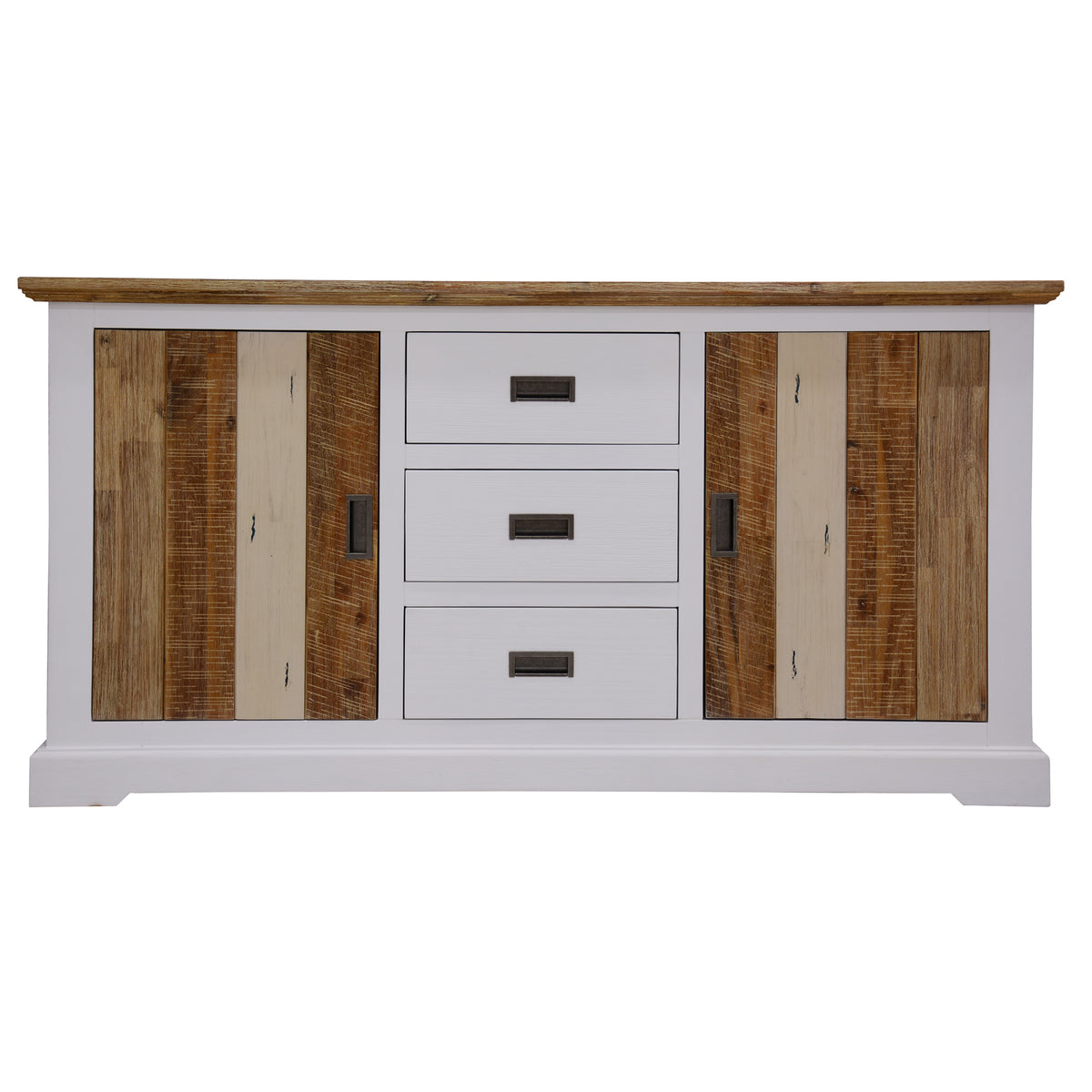 Orville Buffet Table 166cm 2 Door 3 Drawer Solid Acacia Timber Wood -Multi Color