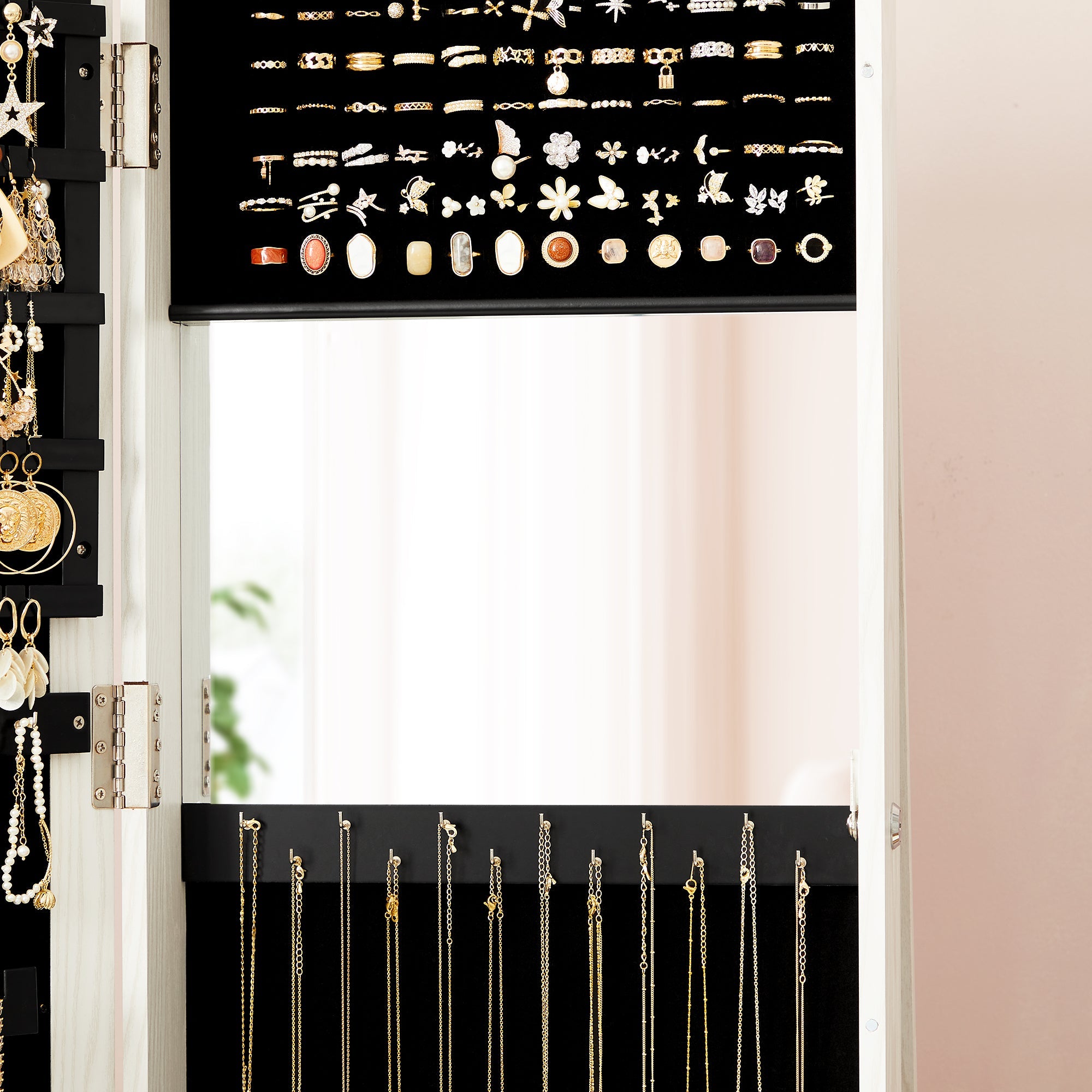 SONGMICS Freestanding Jewellery Cabinet