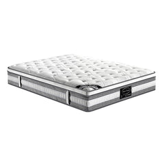 Mattress Euro Top Queen Size Pocket Spring Coil with Knitted Fabric Medium Firm 34cm Thick.