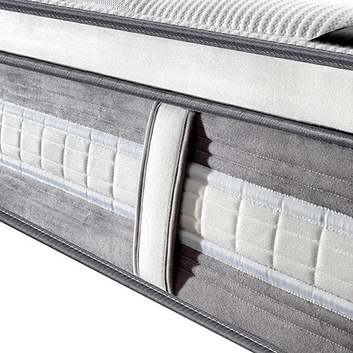 Mattress Euro Top Queen Size Pocket Spring Coil with Knitted Fabric Medium Firm 34cm Thick.