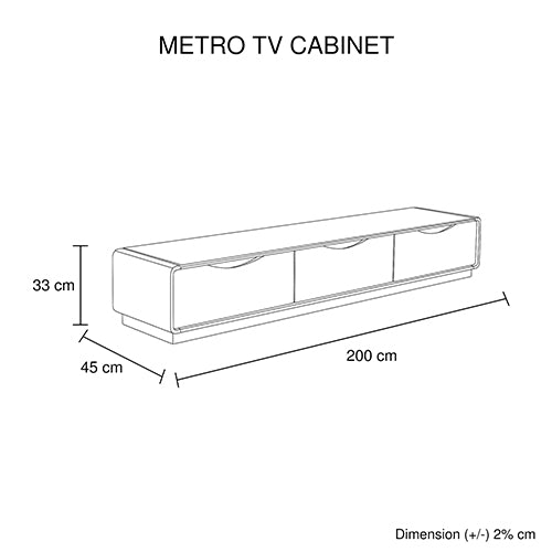 TV Cabinet with 3 Storage Drawers With High Glossy Assembled Entertainment Unit in Black & White colour