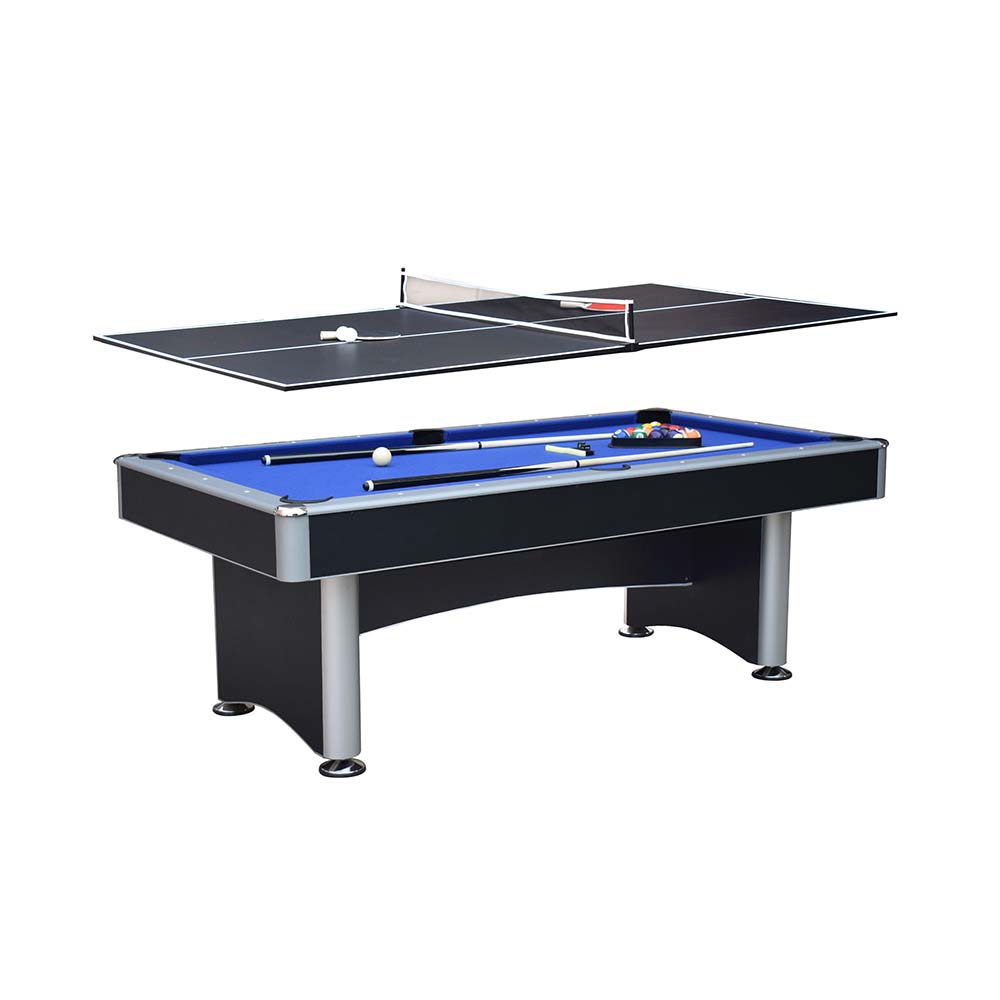 JXY 7FT MDF 3IN1 Pool Table/Table Tennis Table/Dining Table-Black