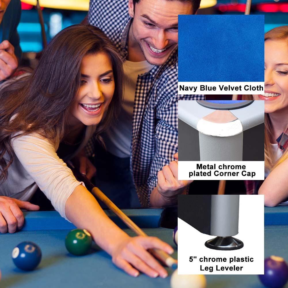 JXY 7FT MDF 3IN1 Pool Table/Table Tennis Table/Dining Table-Black