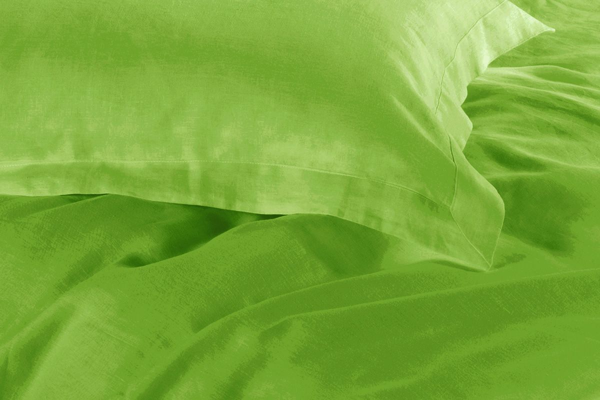 1000TC Tailored King Size Green Duvet Doona Quilt Cover Set