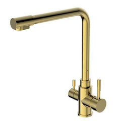 2023 Brushed Gold 3 Way Pure drinking filter Kitchen tap stainless steel PVD plated