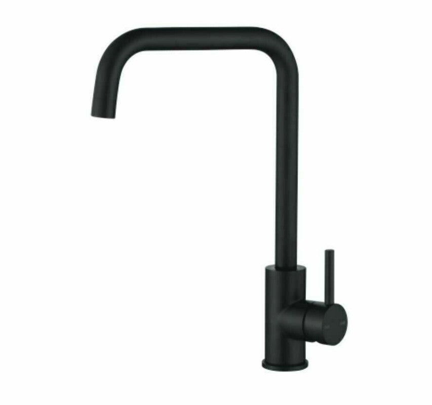 2023 Matte Black L neck Swivel Kitchen tap stainless steel PVD plated