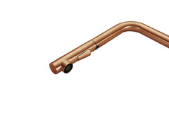 2023 Brushed rose gold Copper L shape Pull out Kitchen tap stainless steel PVD plated