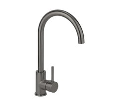 2023 Brushed Gunmetal Goose neck Swivel Kitchen tap stainless steel PVD plated