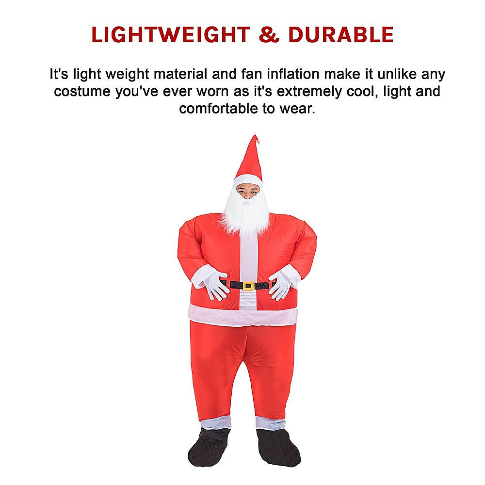 SANTA Fancy Dress Inflatable Suit -Fan Operated Costume