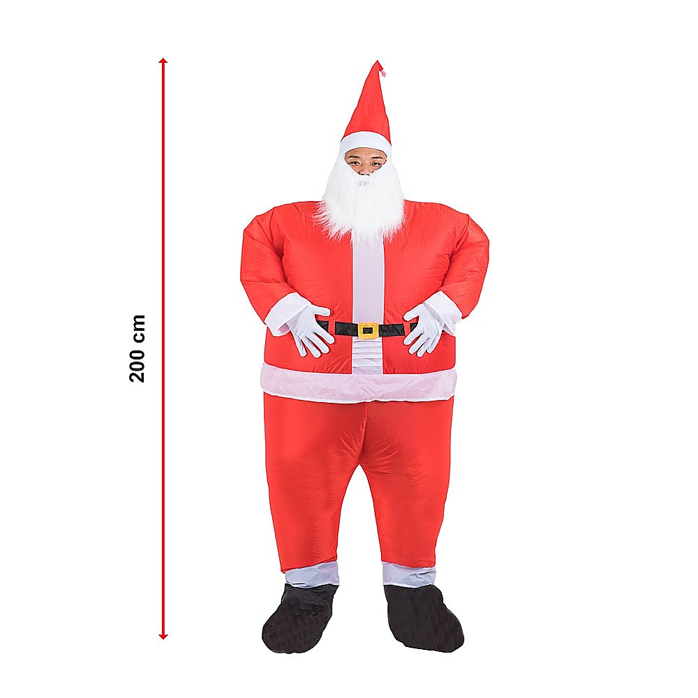 SANTA Fancy Dress Inflatable Suit -Fan Operated Costume