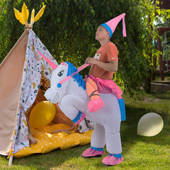 UNICORN Fancy Dress Inflatable Suit -Fan Operated Costume