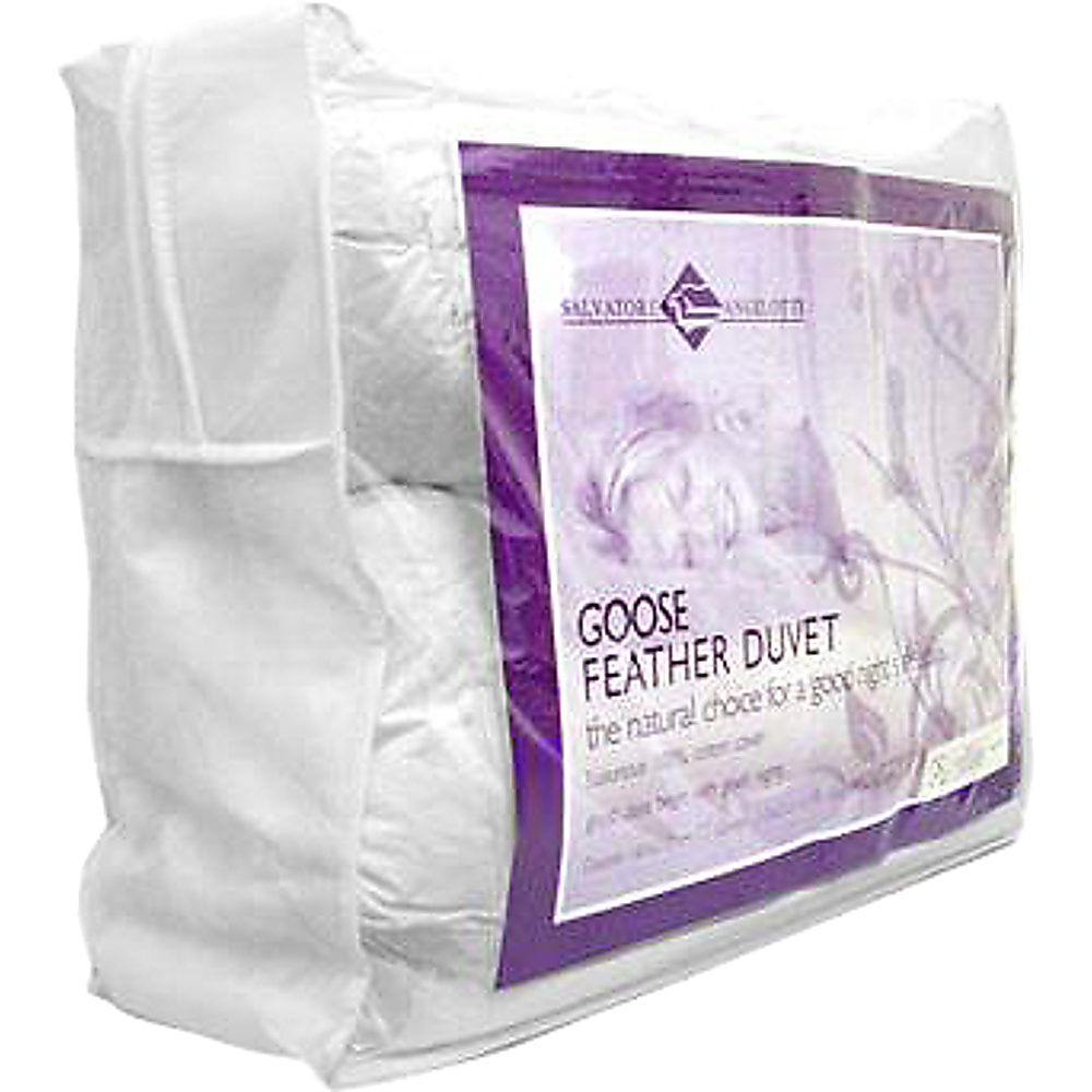 100% White Goose Feather Duvet / Doona /Quilt-Single