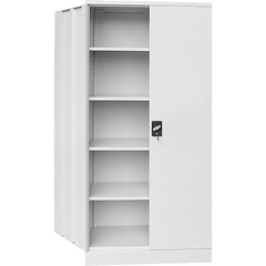 Two-Door Shelf Office Gym Filing Storage Locker Cabinet Safe