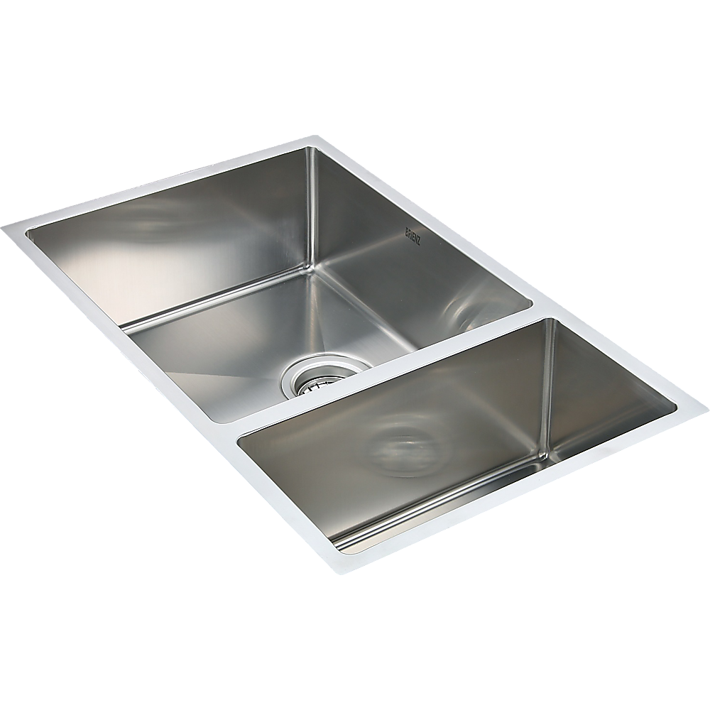 715x440mm Handmade Stainless Steel Undermount / Topmount Kitchen Sink with Waste