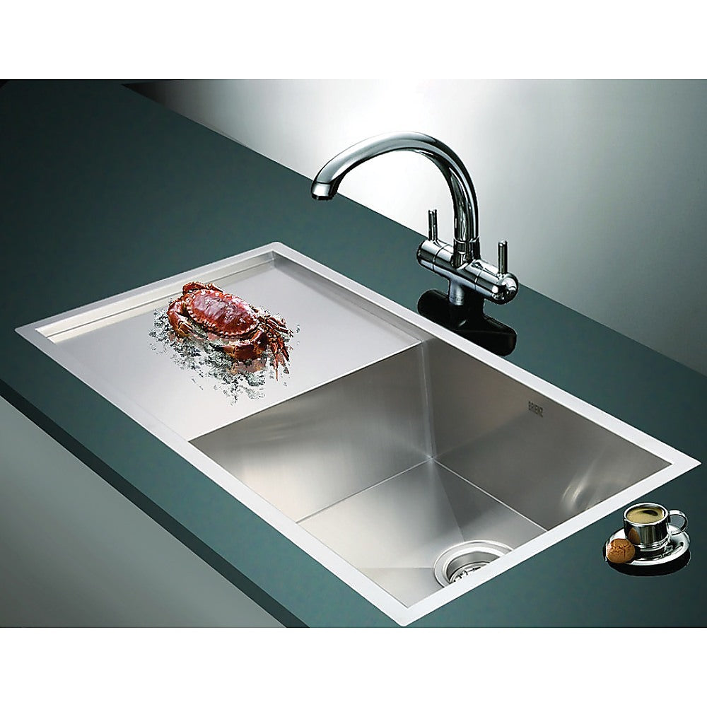 960x450mm Handmade Stainless Steel Undermount / Topmount Kitchen Sink with Waste