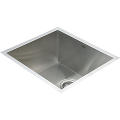 510x450mm Handmade Stainless Steel Undermount / Topmount Kitchen Laundry Sink with Waste