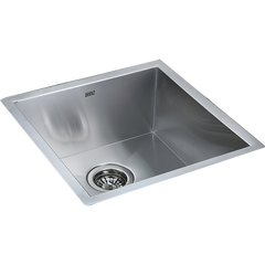 440x440mm Handmade Stainless Steel Undermount / Topmount Kitchen Laundry Sink with Waste