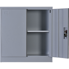 Two-Door Shelf Office Gym Filing Storage Locker Cabinet Safe