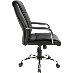 PU Leather Office Chair Executive Padded Black