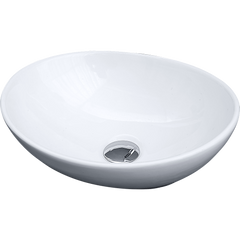 Above Counter Bathroom Vanity Oval Ceramic Basin