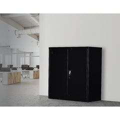 Two-Door Shelf Office Gym Filing Storage Locker Cabinet Safe