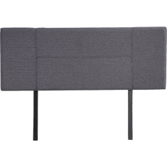 Linen Fabric Double Bed Headboard Bedhead - Grey