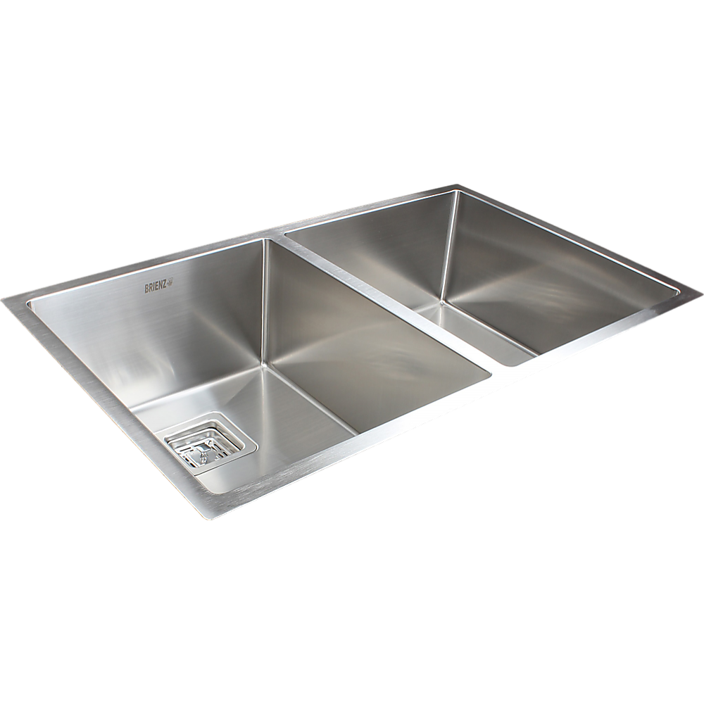 835x505mm Handmade 1.5mm Stainless Steel Undermount / Topmount Kitchen Sink with Square Waste